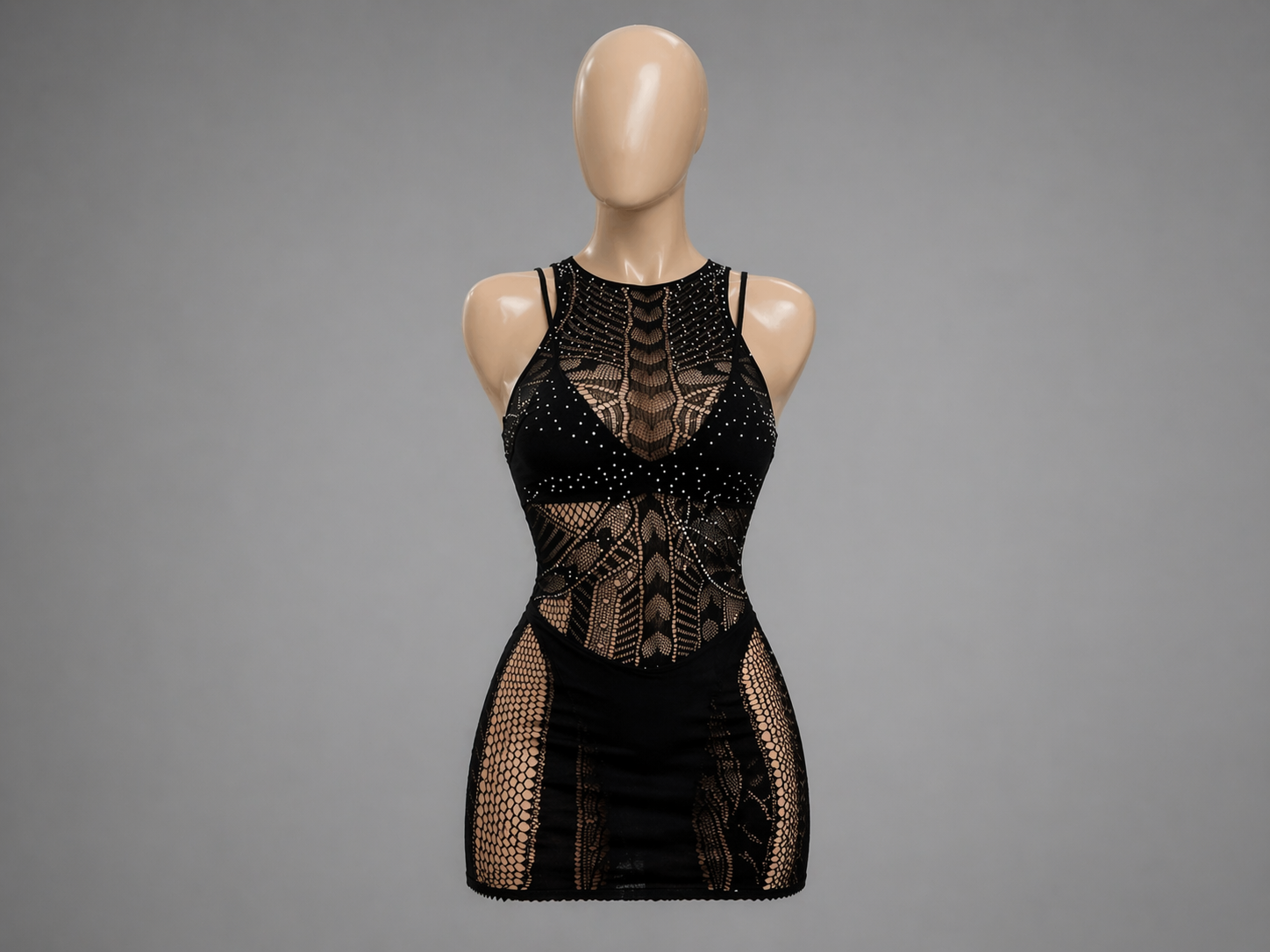 Passion Lace Half Bodystocking